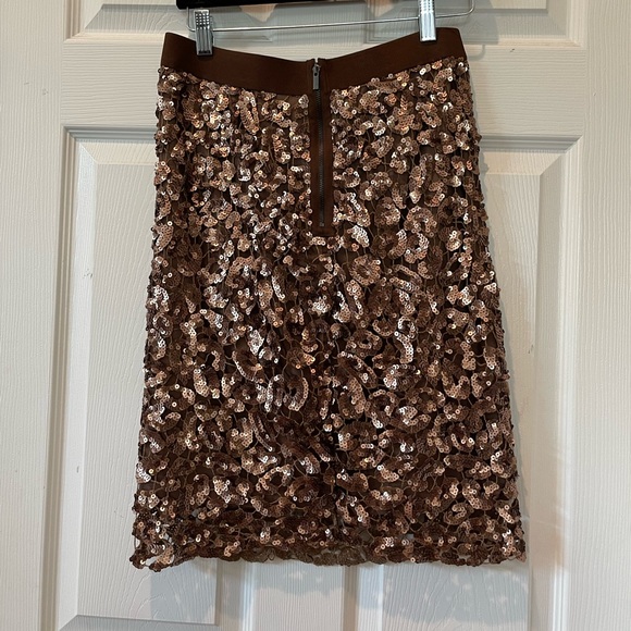 NWT BCBGMaxAzria Bronze Combo Doroshea Sequin Pencil Skirt - Picture 6 of 6